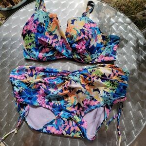 Plus tropical bikini by swimsuits for all